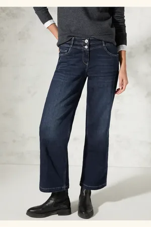 CECIL Damen Thermo Wide Leg Jeans in , Gr: 26
