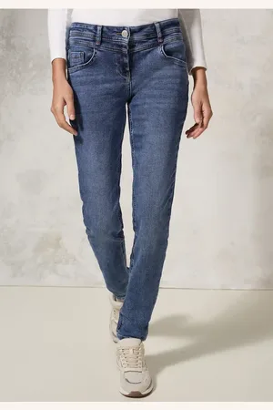 CECIL Damen Thermo Jeans im Casual Fit in , Gr: 25