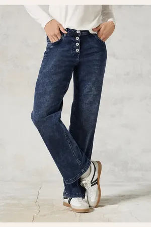 CECIL Damen Wide Leg Jeans in , Gr: 27