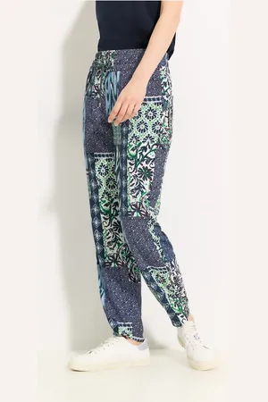 CECIL Damen Patchwork Print Hose in , Gr: XXL