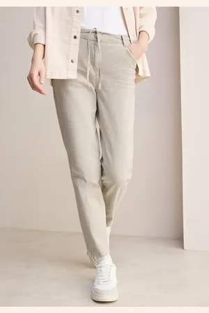 CECIL Damen Gestreifte Casual Fit Jeans in , Gr: 28
