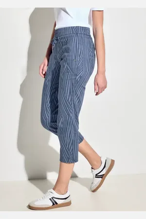CECIL Damen Gestreifte 7/8 Hose in , Gr: XXL