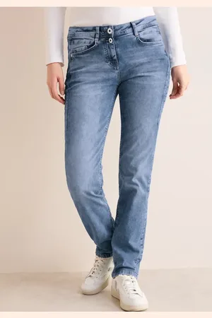 CECIL Damen Straight Leg Jeans in , Gr: 28