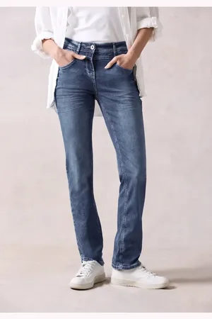 CECIL Damen Jeans im Slim Fit in , Gr: 25