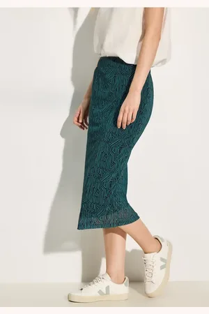 CECIL Damen Print Mesh-Rock in , Gr: L