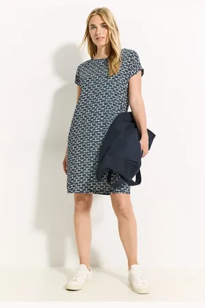 CECIL Damen Kleid mit Raffung und Print in , Gr: S