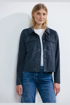 CECIL Damen Kurze Velours Jacke in , Gr: XXL