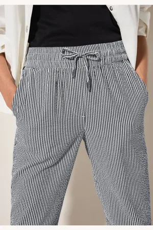CECIL Damen Seersucker Hose in , Gr: XXL