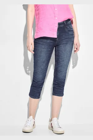 CECIL 3/4-Jeans »Style Scarlett«, mit Used-Look