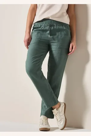 CECIL Damen Leinenhose im Casual Fit in , Gr: XXL