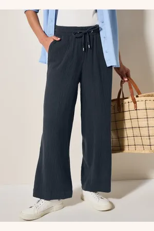CECIL Damen Wide Leg Musselin Hose in , Gr: XXL