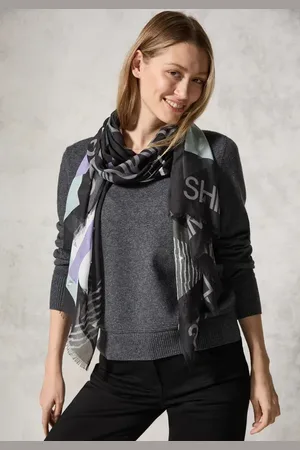 CECIL Damen Schal mit Folienprint in , Gr: One size