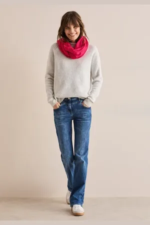 CECIL Damen Gestreifter Loop-Schal in , Gr: One size