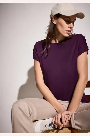 CECIL Damen T-Shirt mit Raffung in , Gr: L