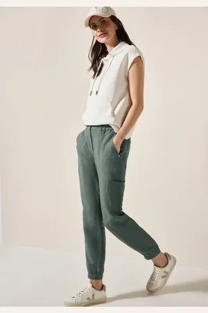 CECIL Damen Leinenmix-Hose im Cargo-Look in , Gr: XXL