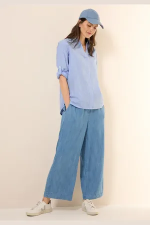 CECIL Gestreifte Seersucker Bluse