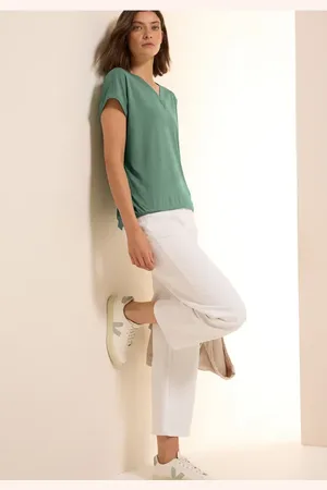 CECIL Damen V-Neck T-Shirt in , Gr: 3XL