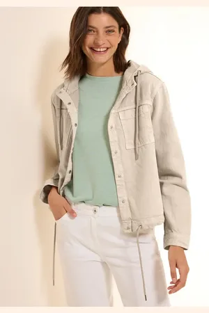 CECIL Damen Overshirt mit Kapuze in , Gr: L