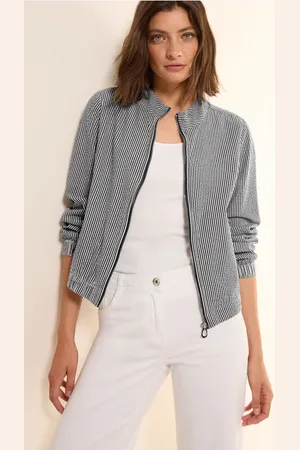 CECIL Damen Kurze Seersucker Jacke in , Gr: 3XL