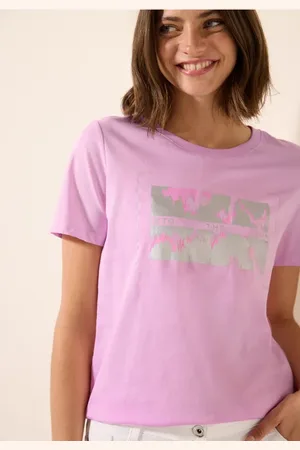 CECIL Damen T-Shirt mit Folienprint in , Gr: L