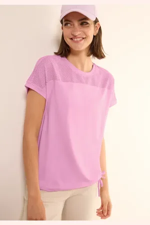 CECIL Damen T-Shirt mit Meshdetail in , Gr: L