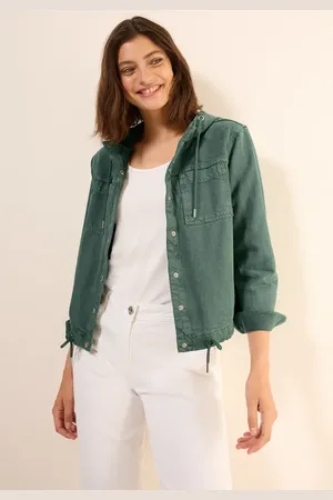 CECIL Damen Overshirt mit Kapuze in , Gr: L