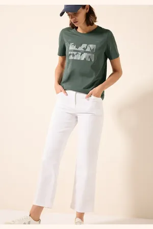 CECIL Damen T-Shirt mit Folienprint in , Gr: L