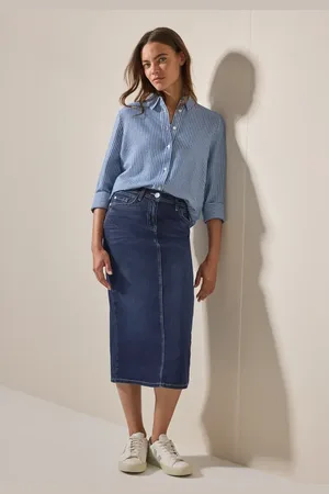CECIL Damen Midi Jeansrock in , Gr: 31