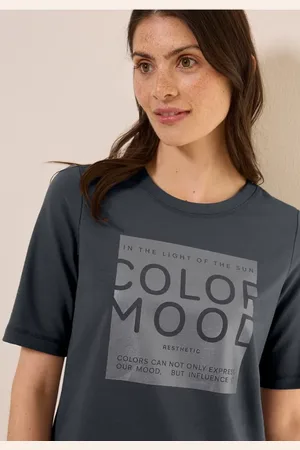 CECIL Damen Softes Shirt mit Folienprint in , Gr: L