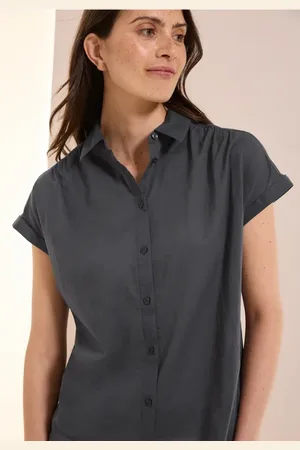 CECIL Damen Hemdbluse in Unifarbe in , Gr: L