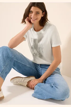 CECIL Damen T-Shirt mit Folienprint in , Gr: L