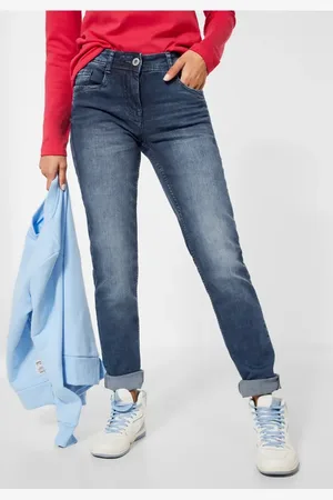 CECIL Damen Slim Fit Jeans in , Gr: 25