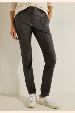 CECIL Damen Coating Slim Fit Hose in , Gr: 36