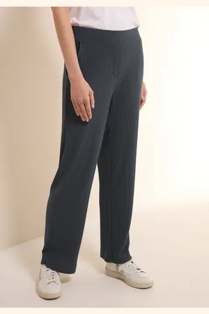 CECIL Damen Jersey-Hose mit Rippstruktur in , Gr: XXL