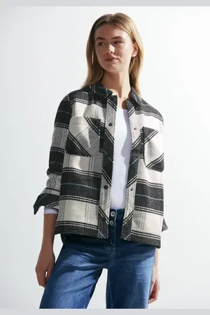 CECIL Damen Karierte Übergangsjacke in , Gr: XL