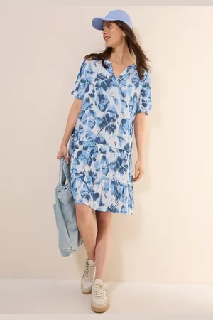 CECIL Damen Gemustertes Crepe-Kleid in , Gr: 3XL