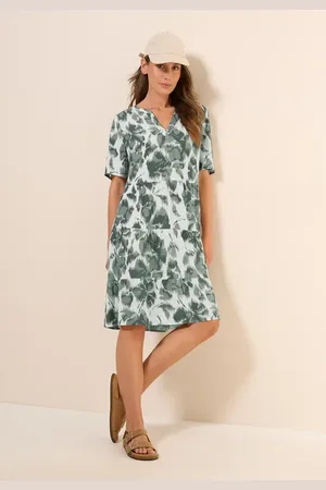 CECIL Damen Gemustertes Crepe-Kleid in , Gr: 3XL