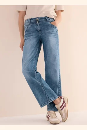 CECIL Damen Wide Leg Jeans in , Gr: 25