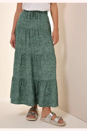 CECIL Damen Print-Rock mit Volants in , Gr: 3XL