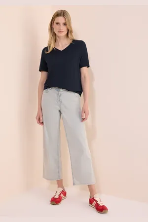 CECIL Damen Basic V-Neck T-Shirt in , Gr: L