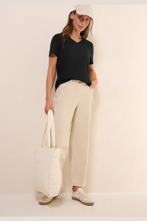 CECIL Damen Basic V-Neck T-Shirt in , Gr: L