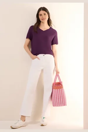 CECIL Damen Basic V-Neck T-Shirt in , Gr: XXL
