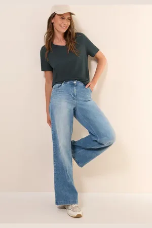 CECIL Damen Basic V-Neck T-Shirt in , Gr: L