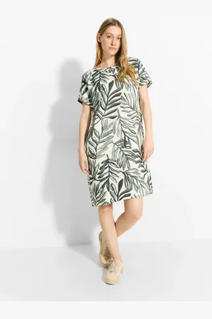 CECIL Sommerkleid, im Leinenmix