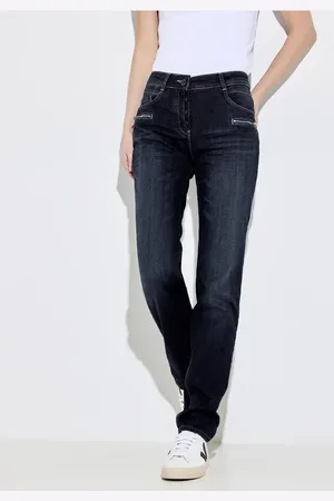 CECIL Damen Casual Fit Jeans in , Gr: 36