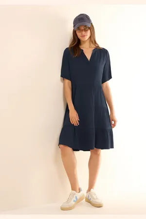 CECIL Damen Strukturkleid mit Volants in , Gr: L