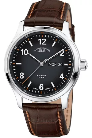 Mühle-Glashütte Herrenuhr Lunova Tag/Datum