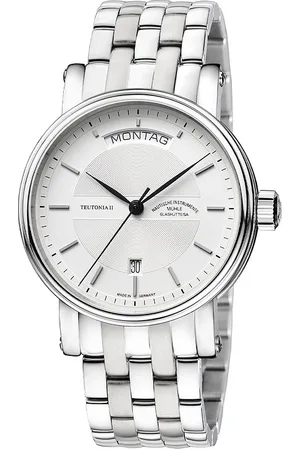 Mühle-Glashütte Herrenuhr Teutonia II Tag/Datum