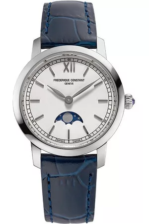 Frederique Constant Damen Uhren - Damenuhr Slimline Ladies Moonphase