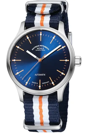 Mühle-Glashütte Unisexuhr Panova Blau